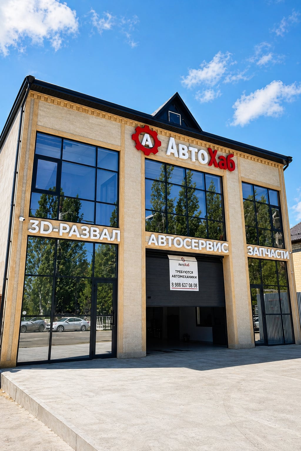 Фасад АвтоХаб